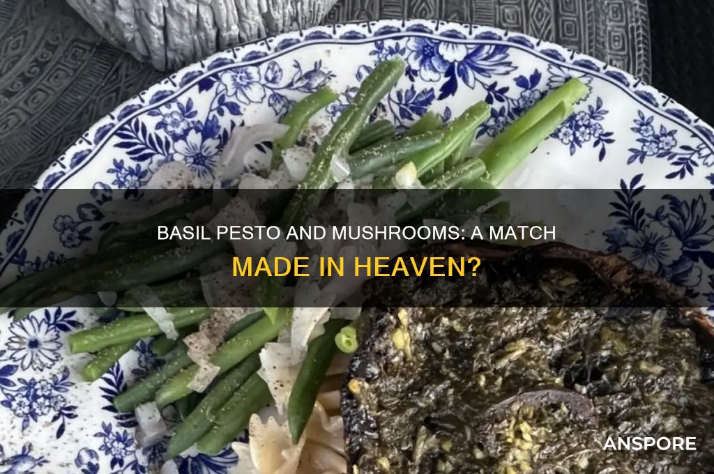 does basil pesto go with mushrooms