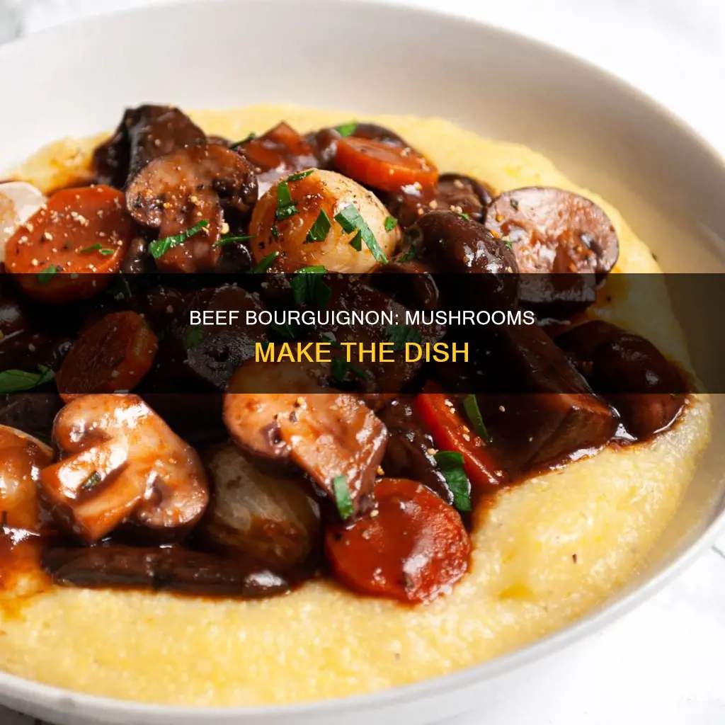 does beef bourguignon have mushrooms