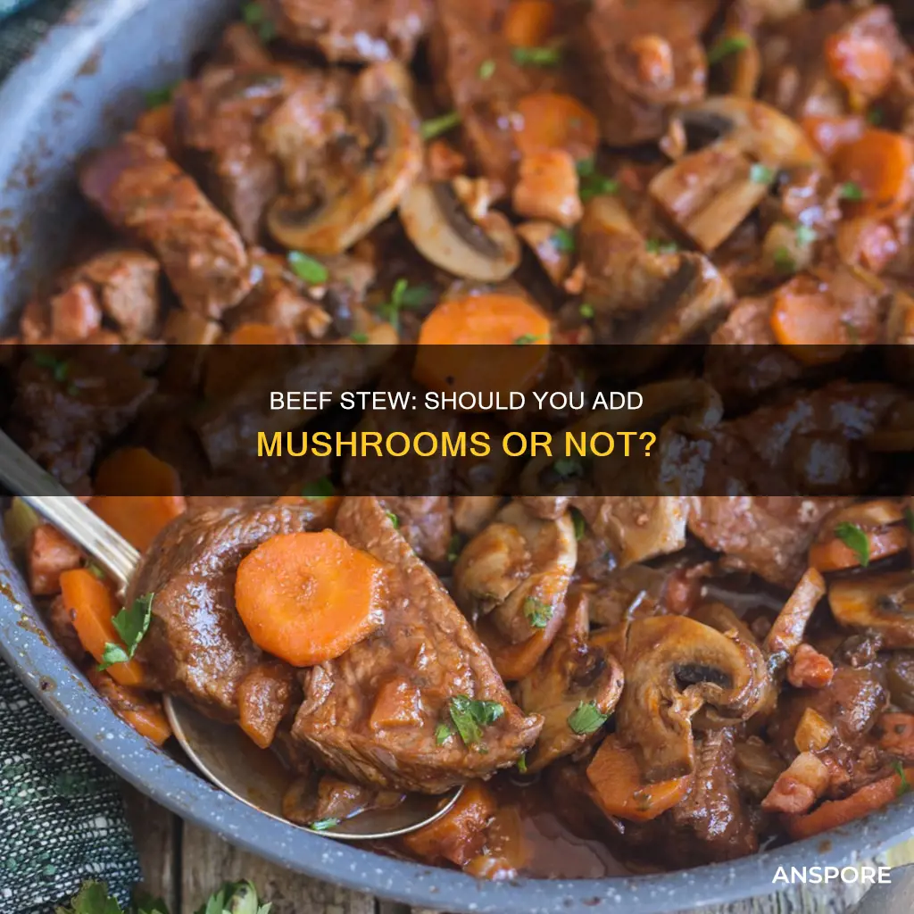 does beef stew have mushrooms