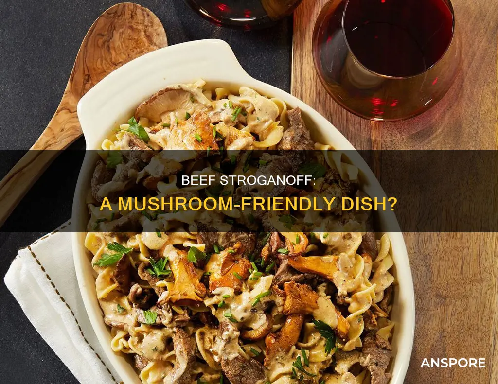 does beef strogannoff have mushrooms