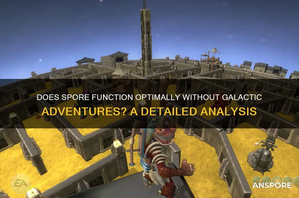 does better spore work without galactic adventures