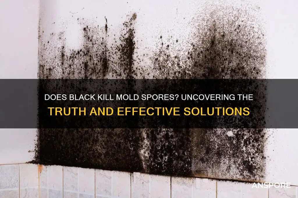 does black kill mold spores