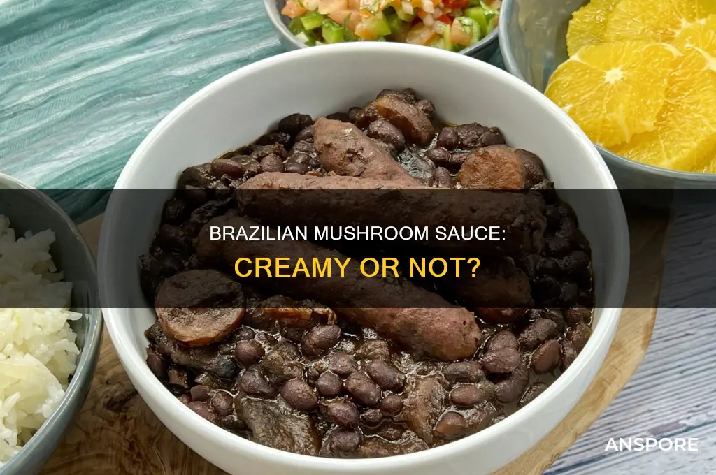 does brazilian mushroom sauce have cream