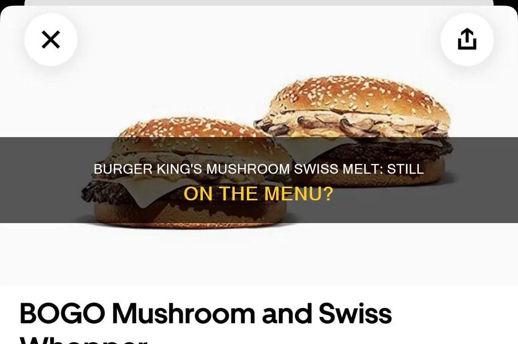 does burger king still have the mushroom swiss melt