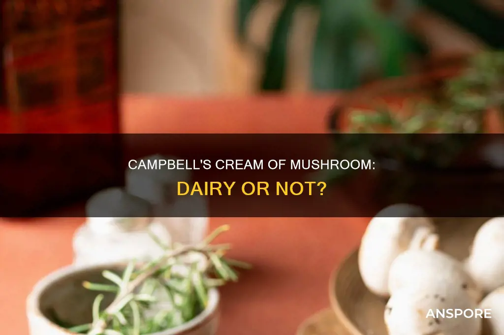 does cambells cream of mushroom dairy