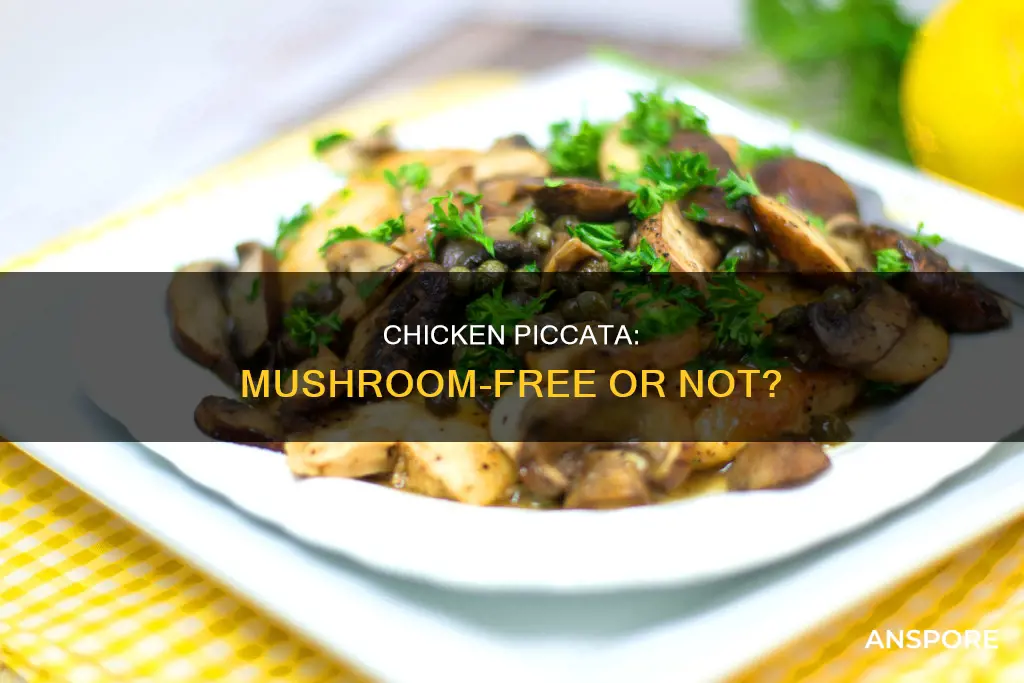 does chicken piccata have mushrooms