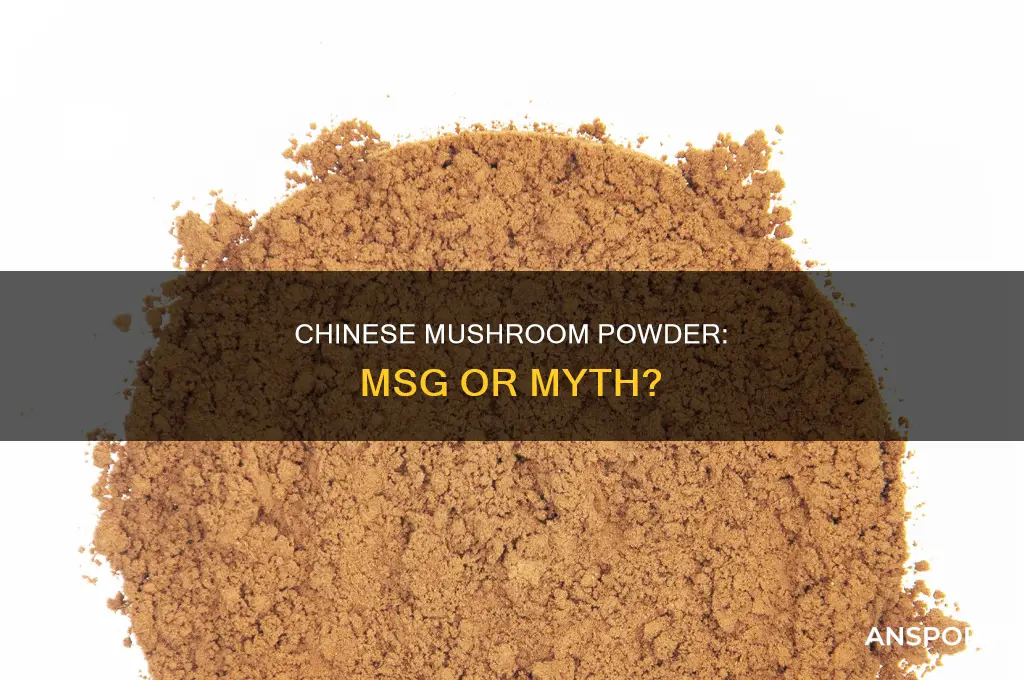 does chinese mushroom powder have msg