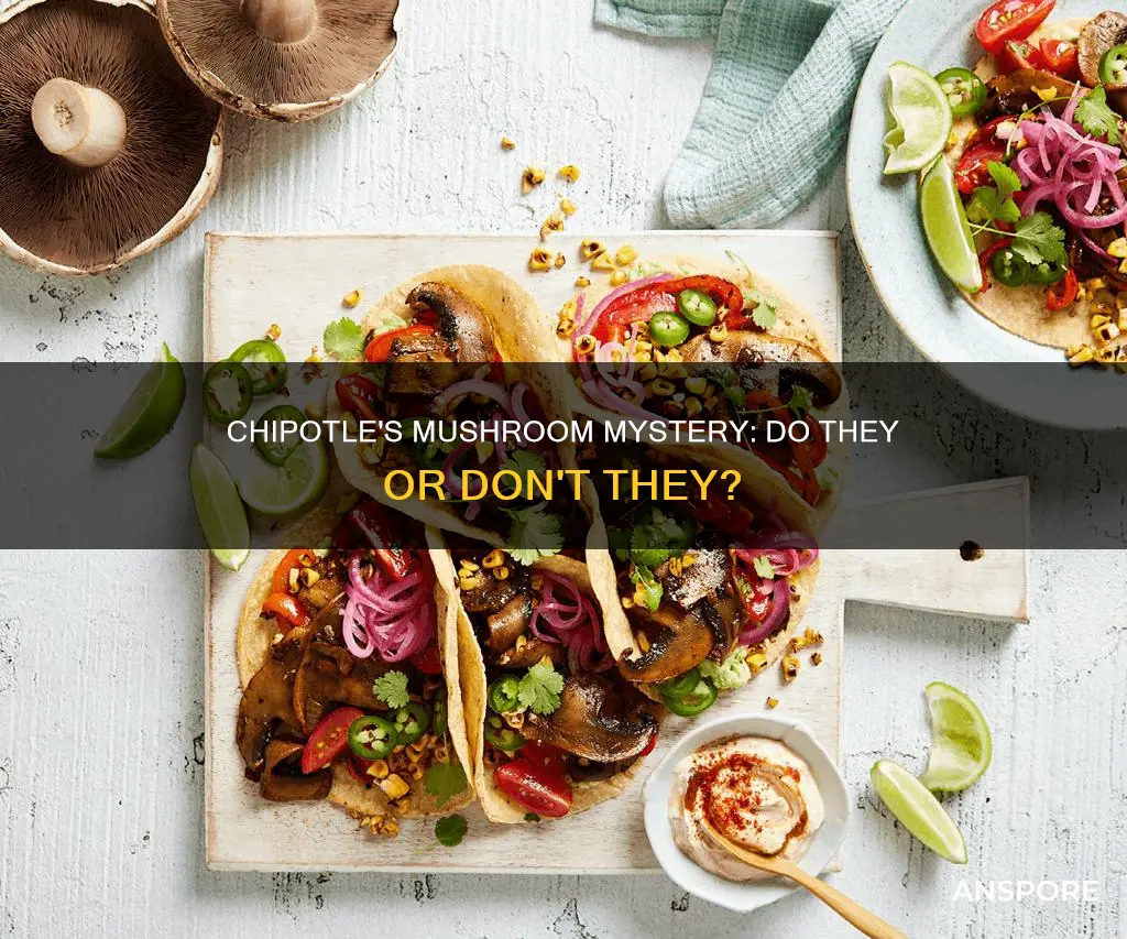 does chipotle have mushrooms