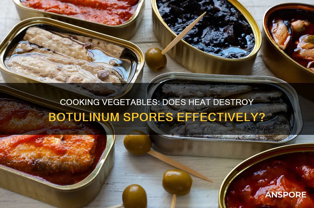 does cooking vegetables kill botulinum spores