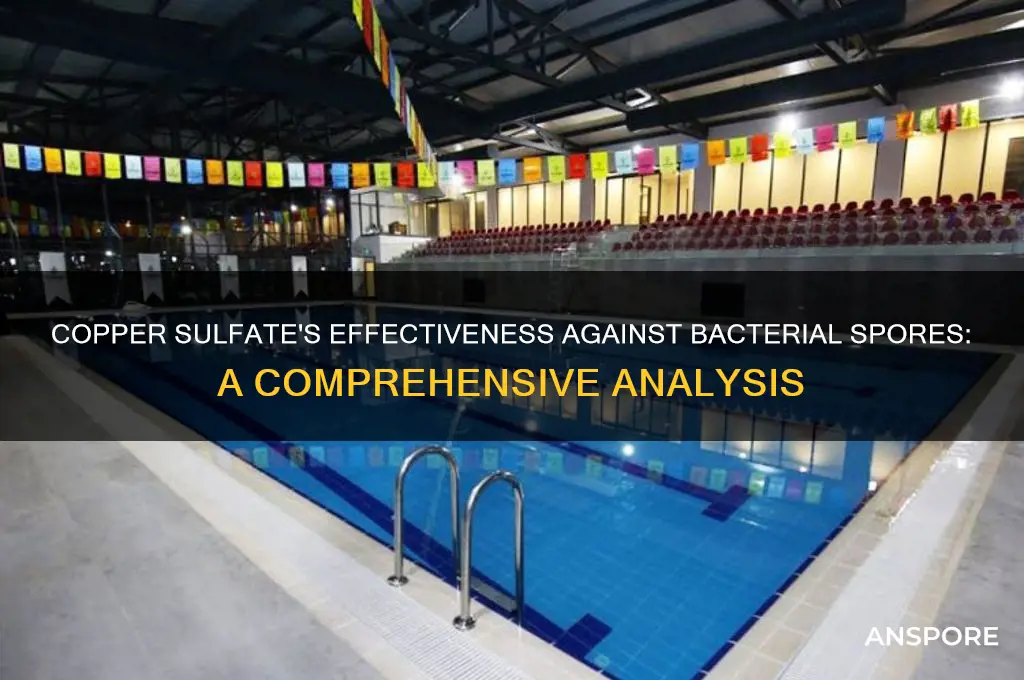 does copper sulfate kill bacterial spores