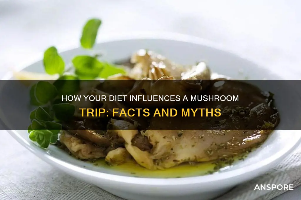 does eating affect mushroom trip