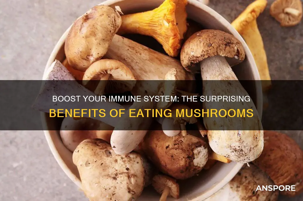 does eating mushrooms help immunity