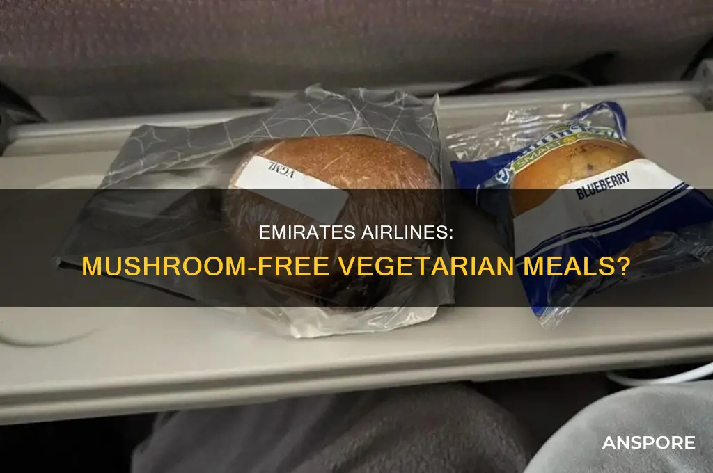 does emirates airlines asian vegetarian meal contain mushrooms