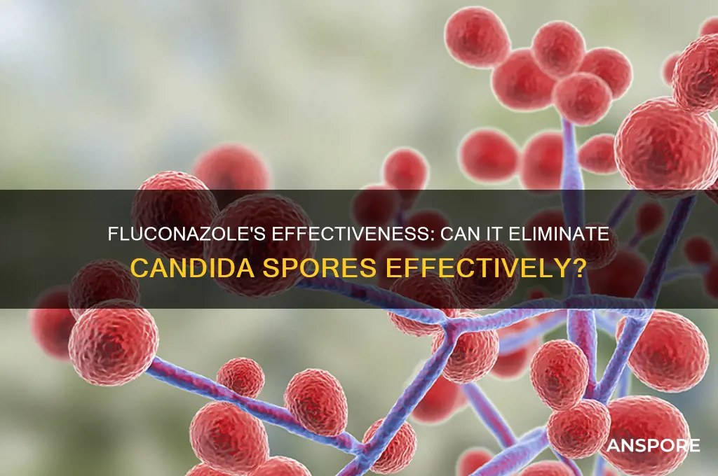 does fluconazole kill candida spores