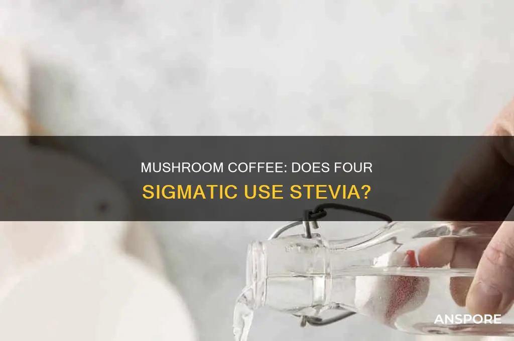 does four sigmatic mushroom coffee have stevia