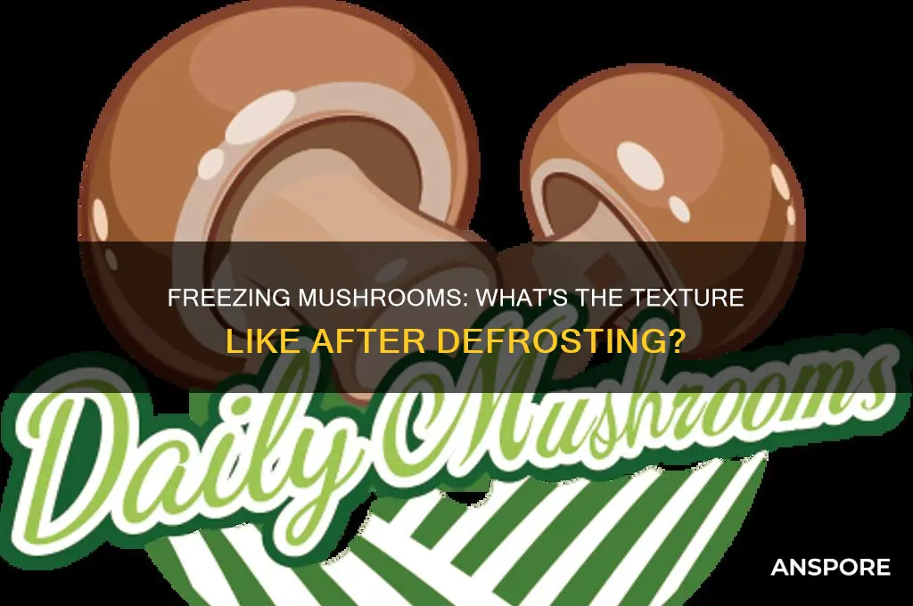 does freezing mushrooms change the texture
