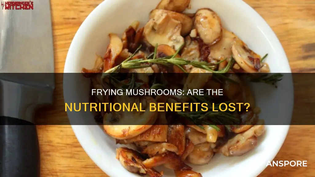 does frying mushrooms destroy nutrients