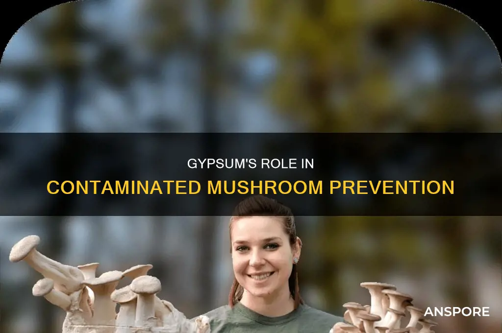 does gypsum help with contamination mushrooms