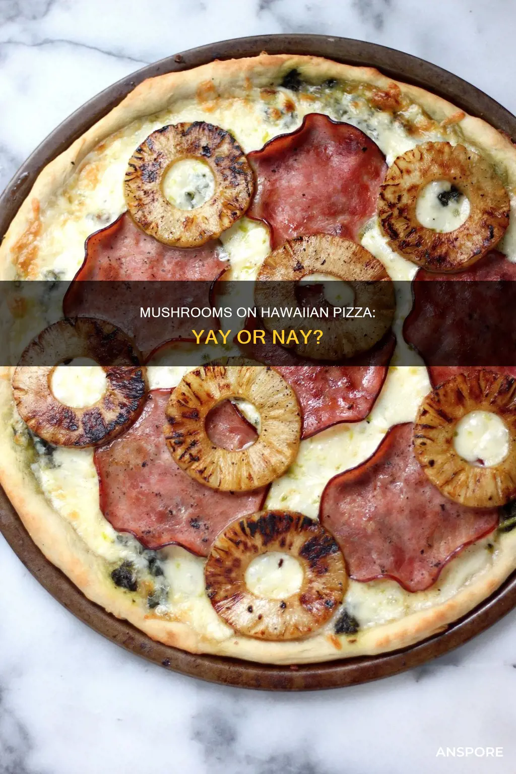 does hawaiian pizza have mushrooms