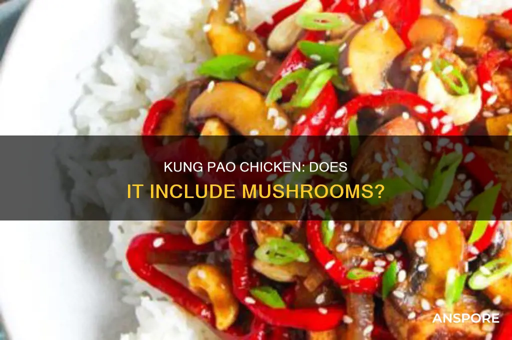 does kung pao chicken have mushrooms