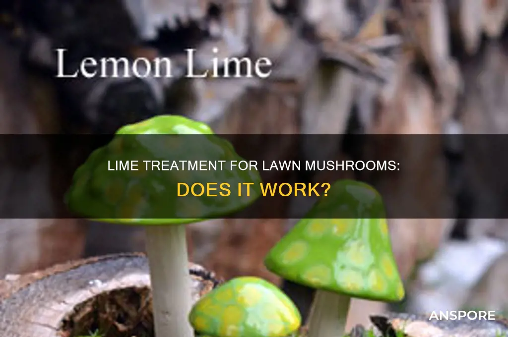 does lime kill mushrooms in lawn