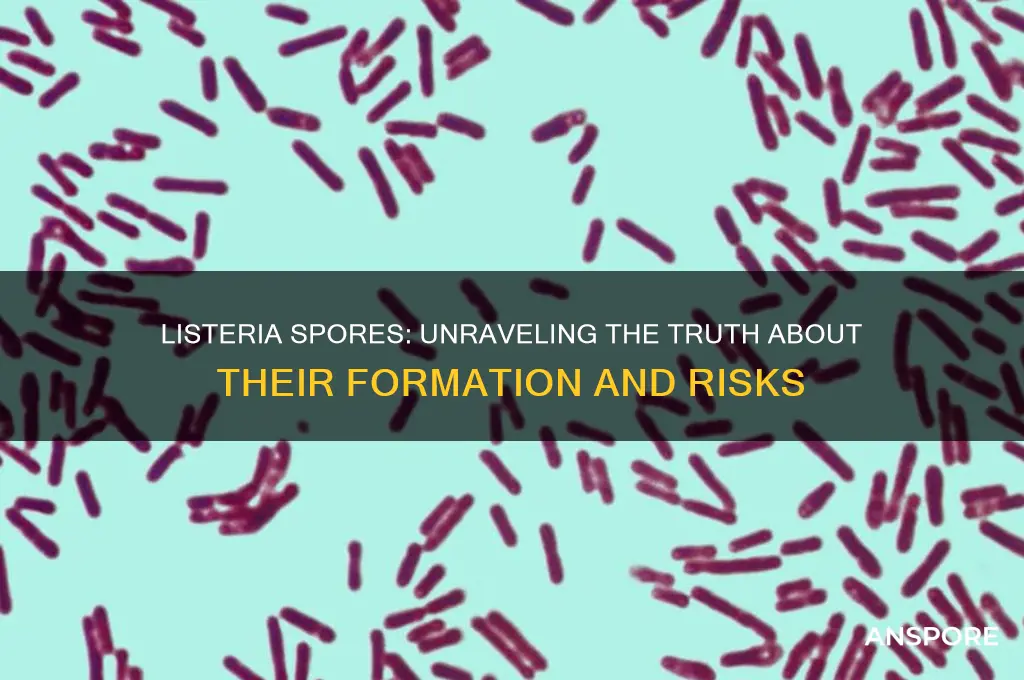 does listeria form spores