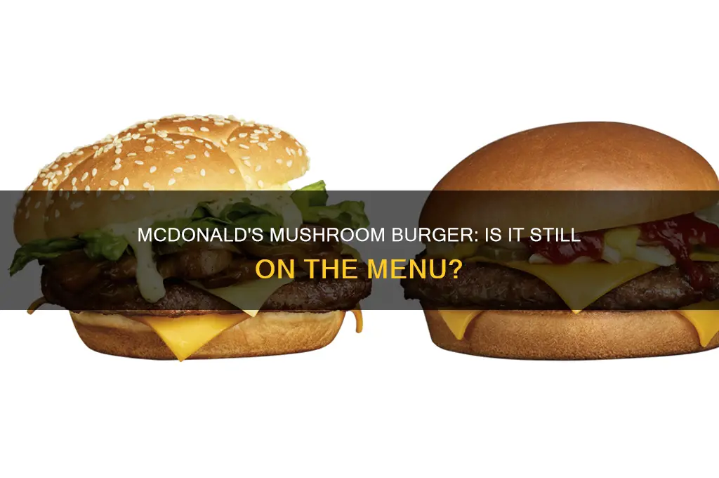 does mcdonalds still have mushroom burgers