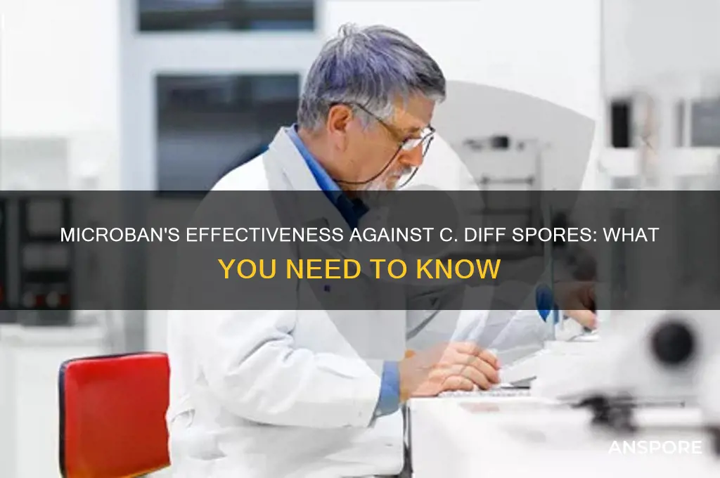 does microban kill c diff spores