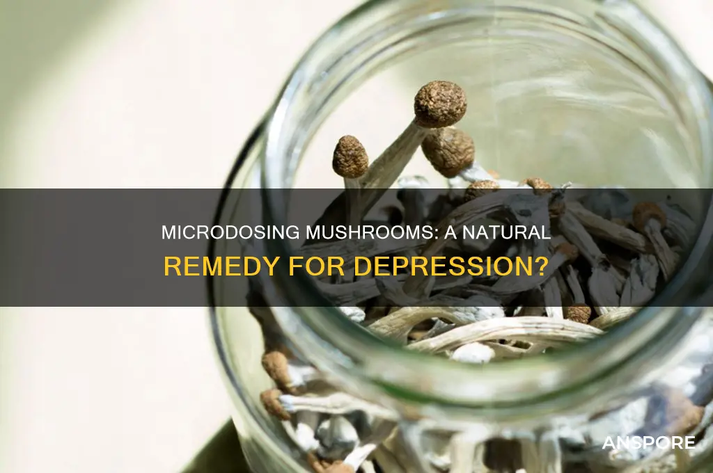 does microdosing mushrooms help with depression