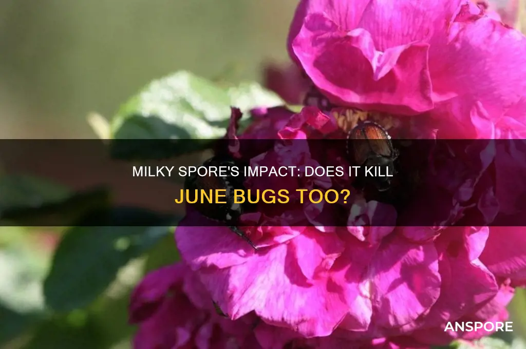 does milky spore also kill june bugs