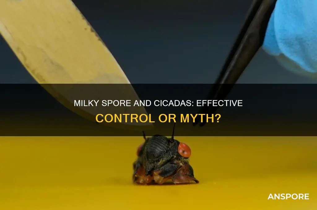 does milky spore kill cicadas