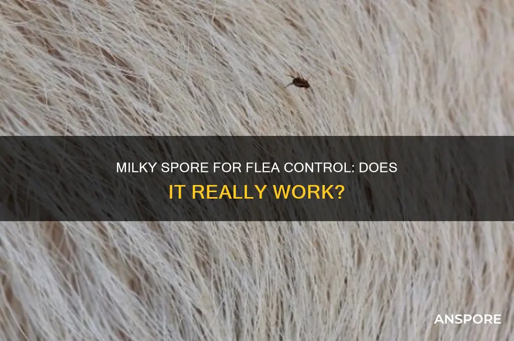 does milky spore kill fleas
