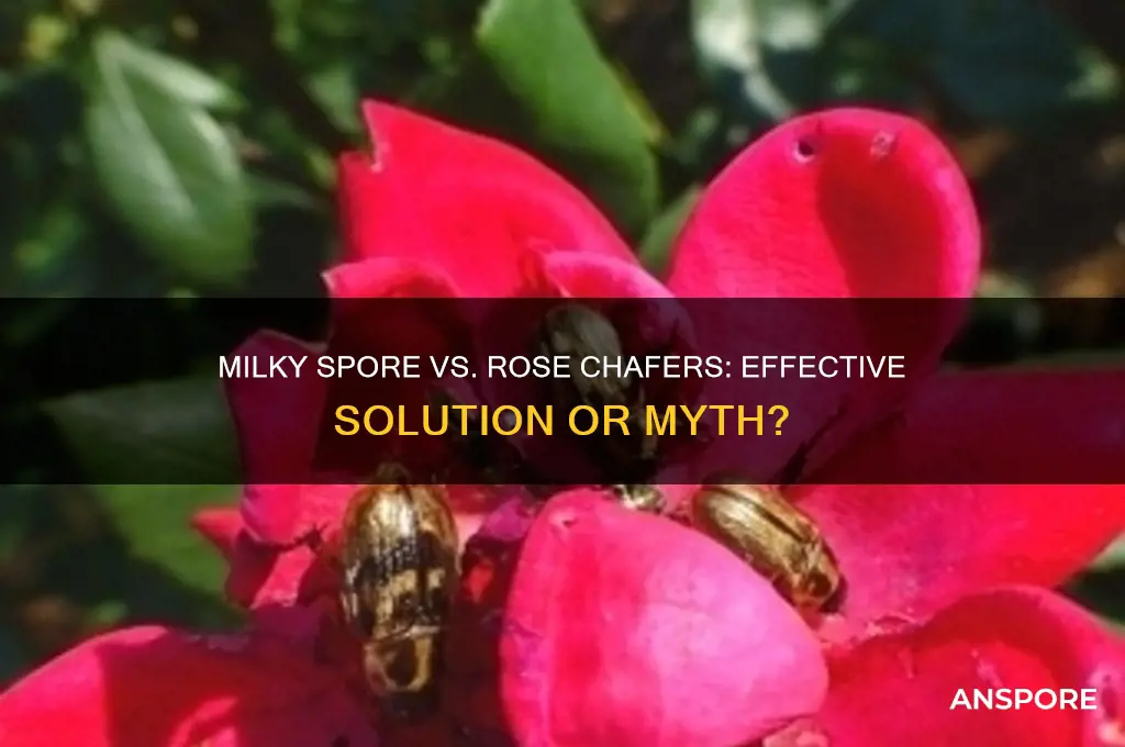 does milky spore kill rose chafers