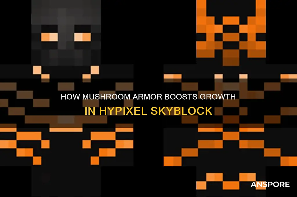 does mushroom armor multiply growth hypixel skylbock