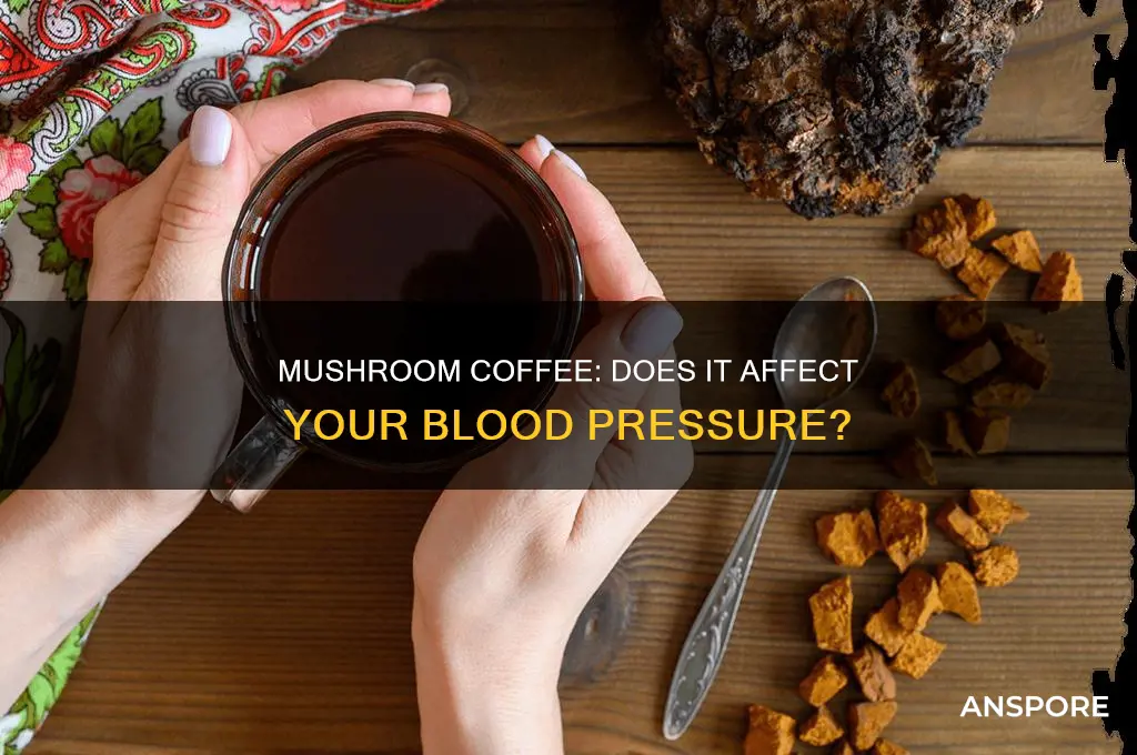does mushroom coffee affect blood pressure