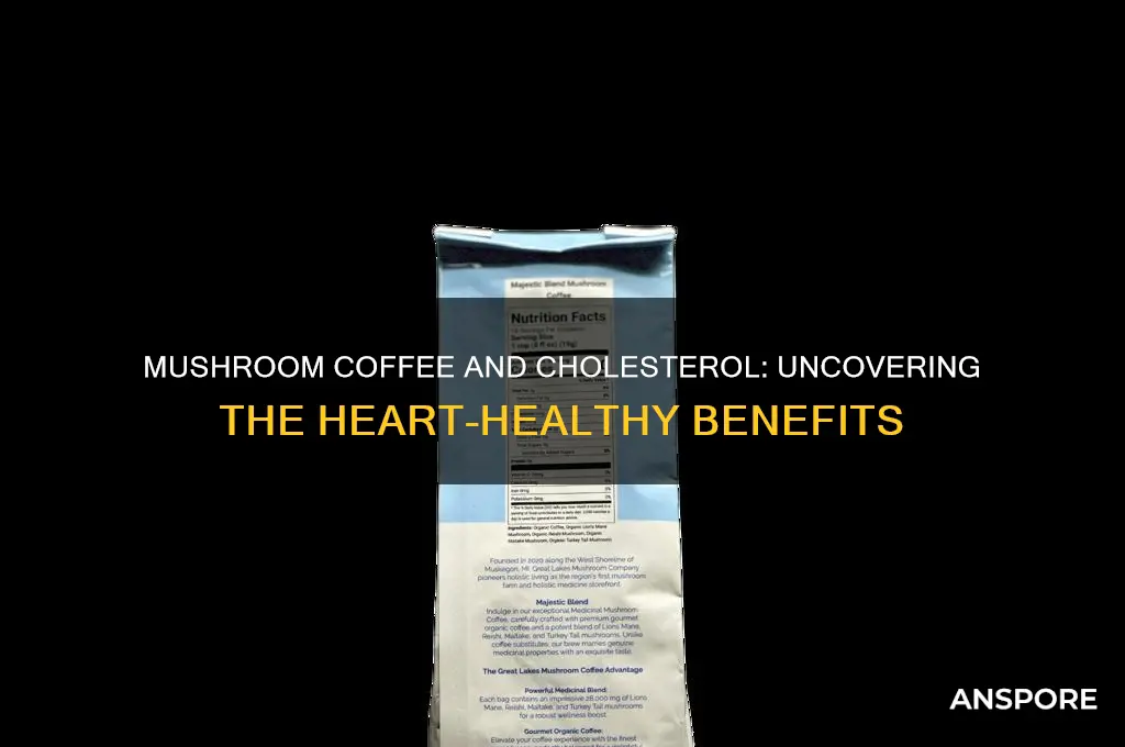 does mushroom coffee help with cholesterol