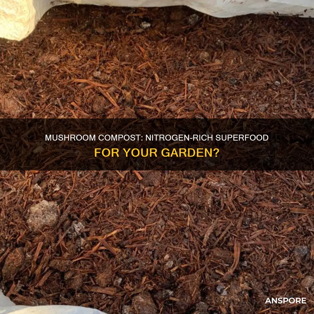 does mushroom compost contain nitrogen