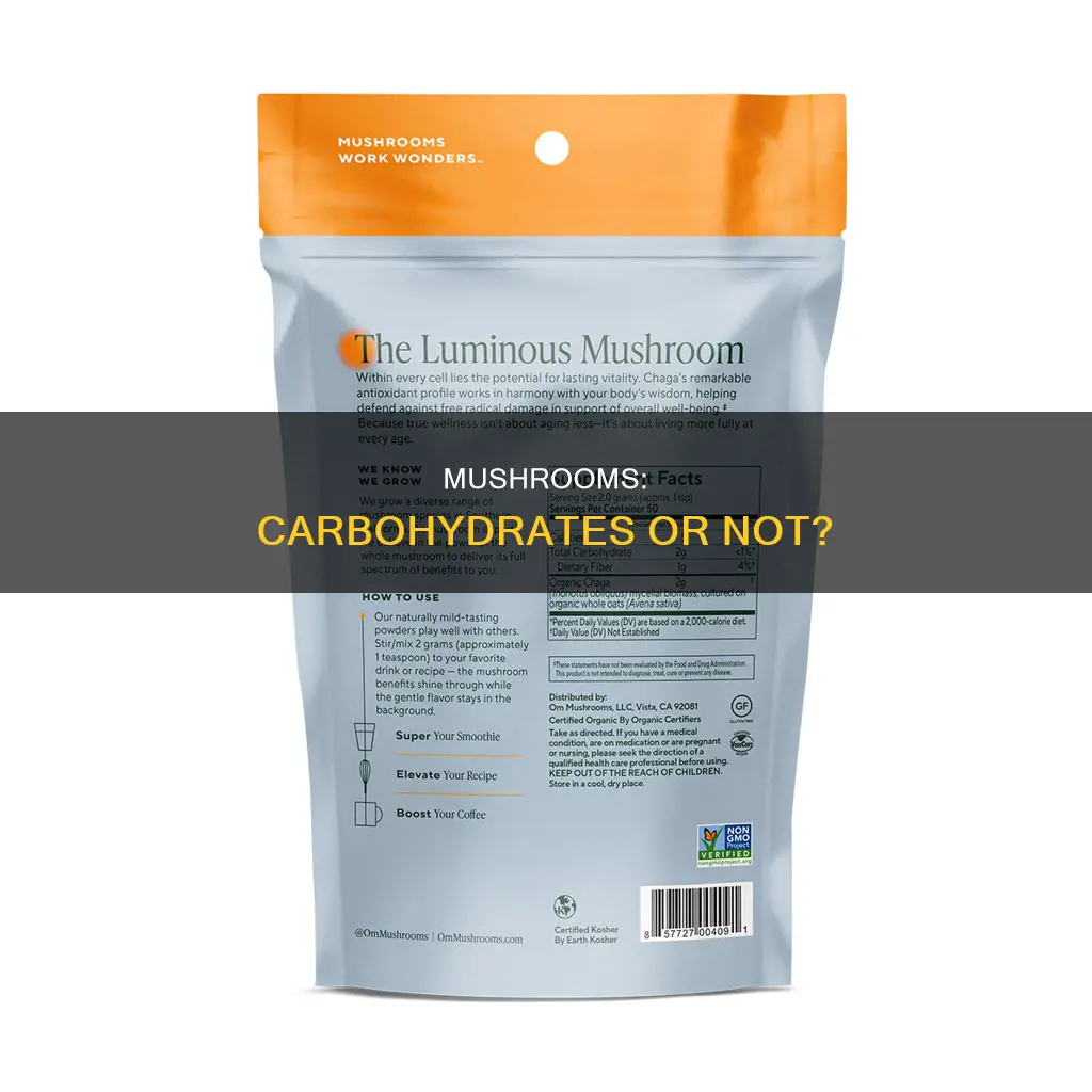 does mushroom contain carbohydrates