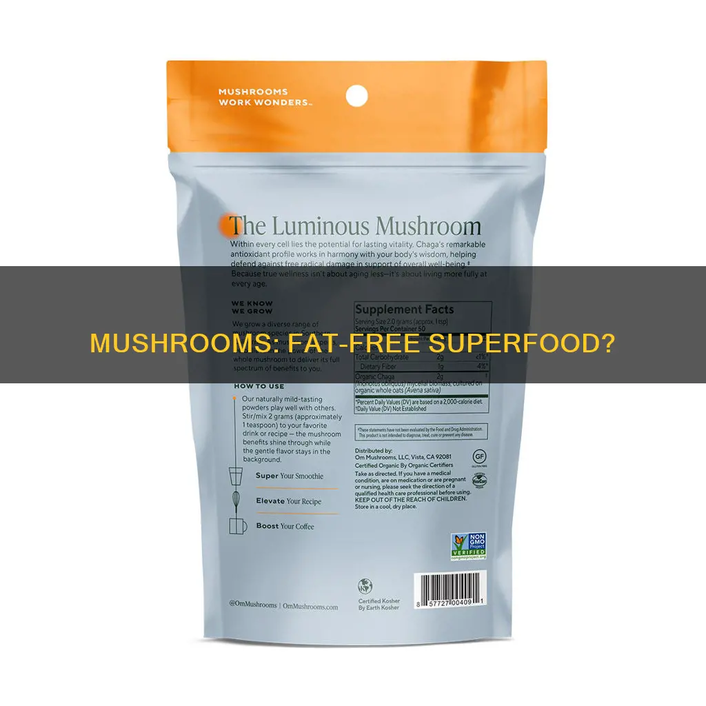 does mushroom contain fat