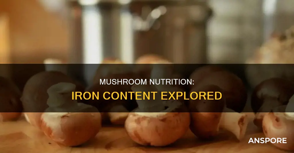 does mushroom contain iron