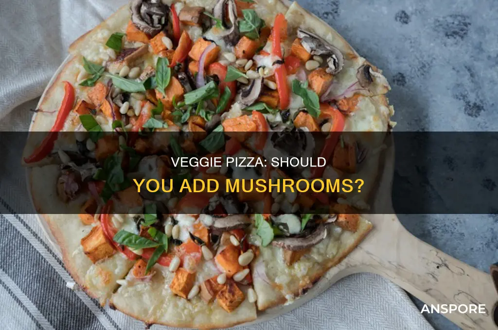 does mushroom go on a vegetable pizza