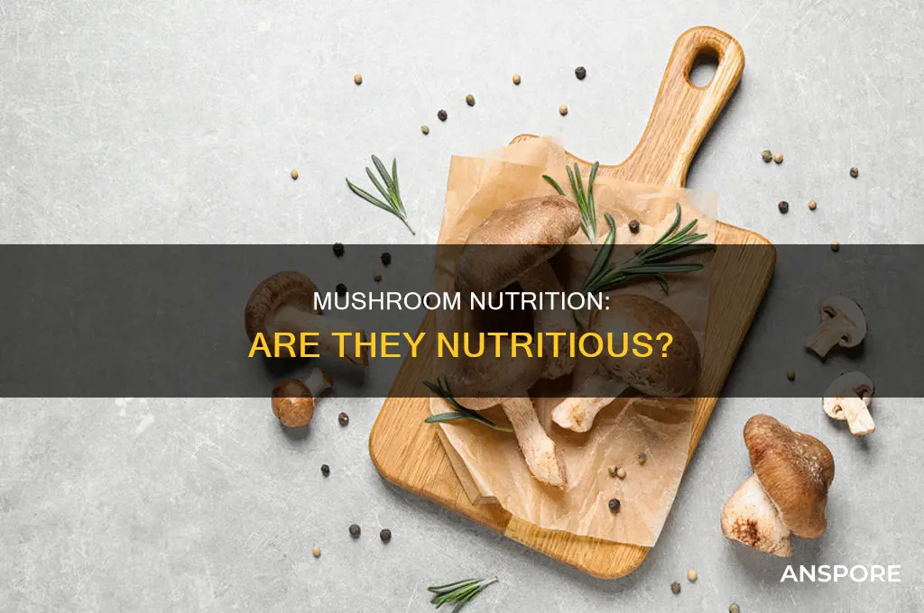does mushroom have any nutritional value
