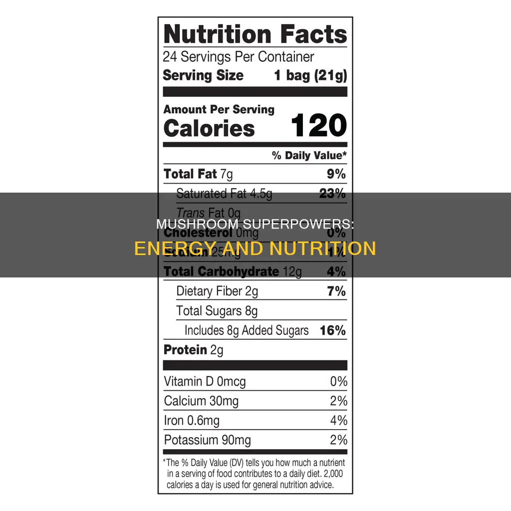 does mushroom have energy