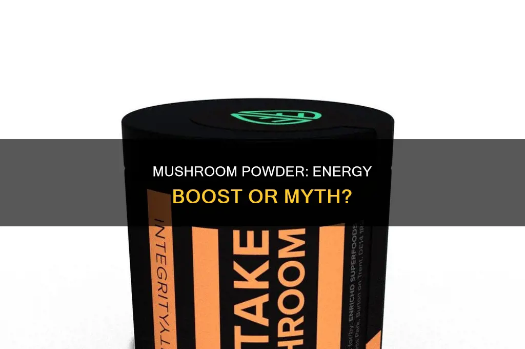 does mushroom powder give you energy