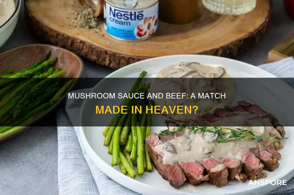 does mushroom sauce go with beef