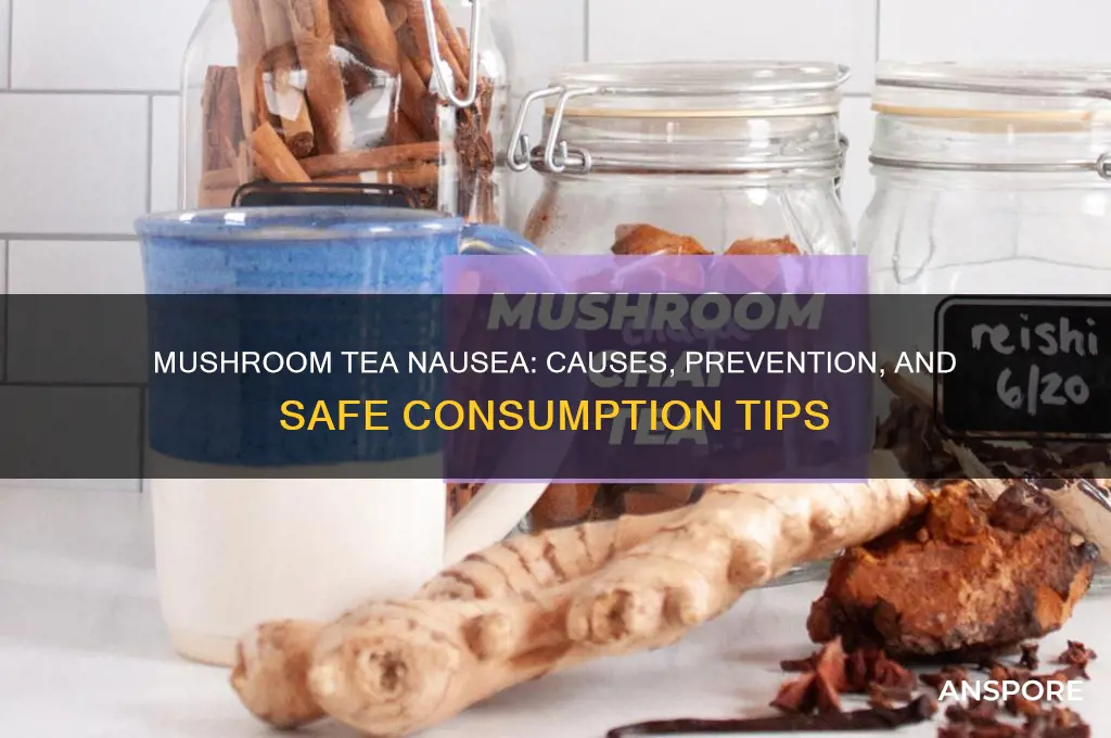 does mushroom tea make you nauseous