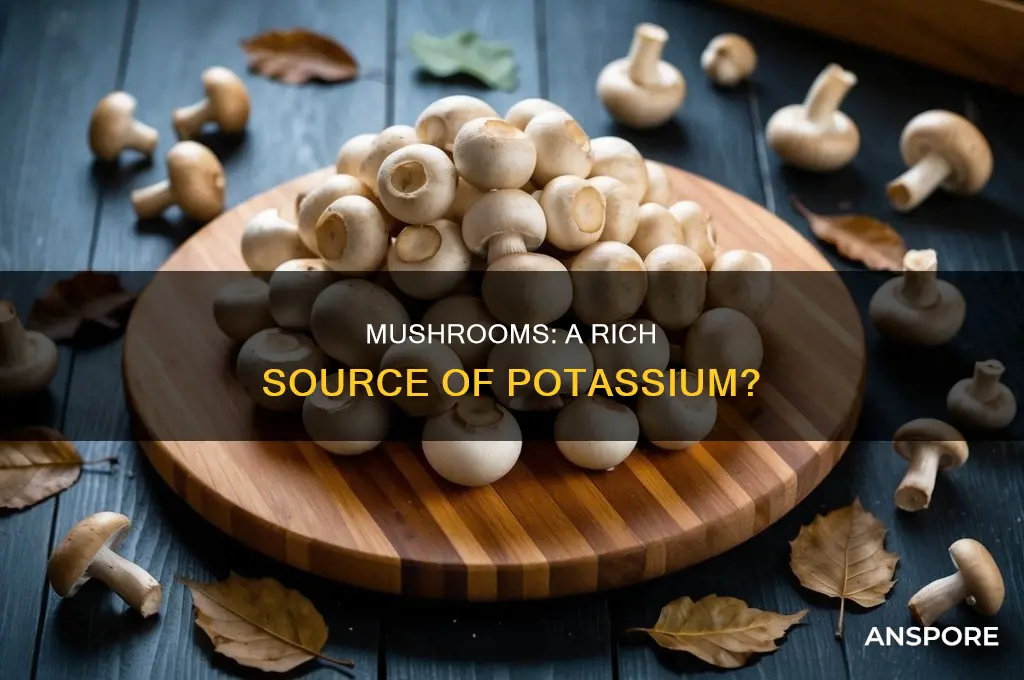 does mushrooms have potassium in them