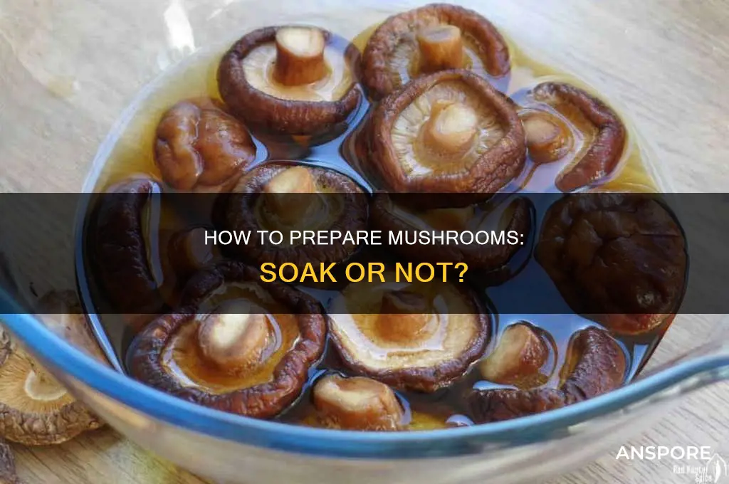 does mushrooms need to be soaked