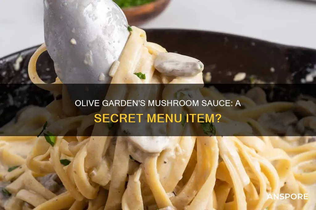 does olive garden have a mushroom sauce