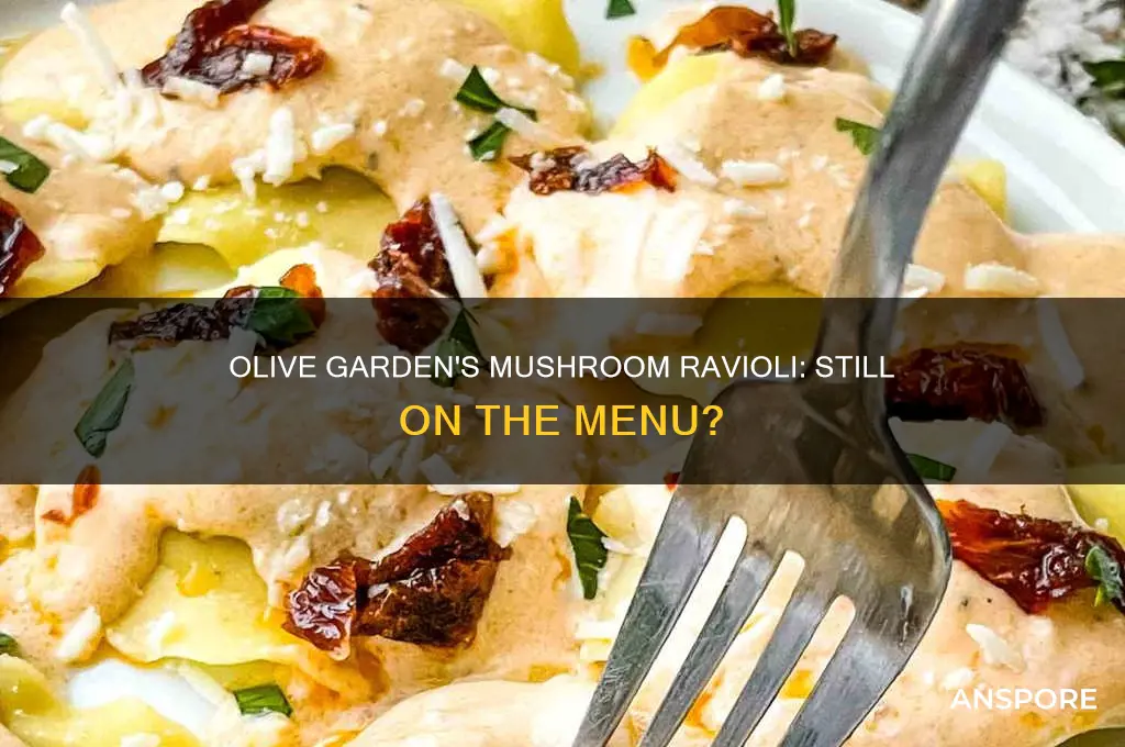 does olive garden still have mushroom ravioli